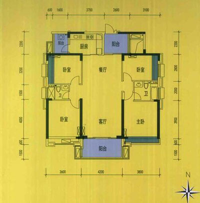 金艾陶家裝：佛山禪城怡翠晉盛花園132㎡的中式風(fēng)格裝修鑒賞