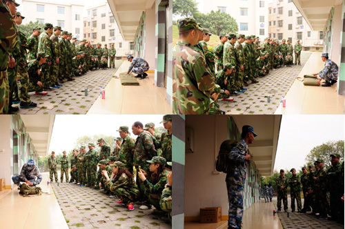 學(xué)習(xí)軍隊打背包